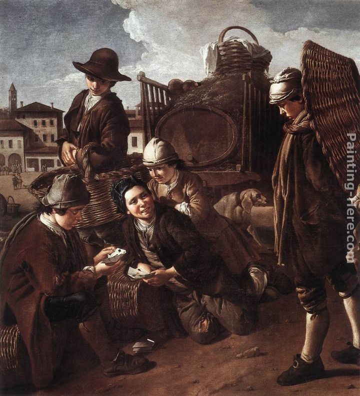 Giacomo Ceruti Evening at the Piazza